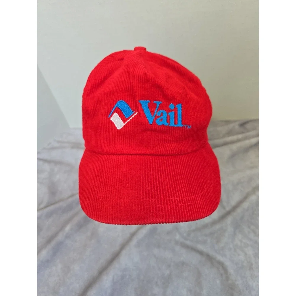 Vintage Vail Colorado Corduroy Hat Snapback Yupoong